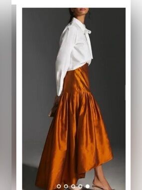 Nikita Mhaisalkar Asymmetrical Skirt in Bronze, originally purchased from Anthro